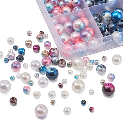2148Pcs 24 Style ABS Plastic Imitation Pearl Beads OACR-YW0001-25B-1