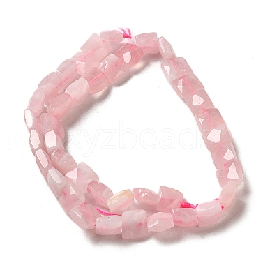 Natural Madagascar Rose Quartz Beads Strands G-C109-A19-02-1