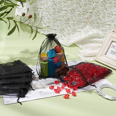 Organza Gift Bags with Drawstring OP-R016-17x23cm-18-1
