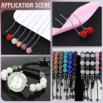 40Pcs 20 Colors Resin Rhinestone Beads RESI-PA0001-25-1
