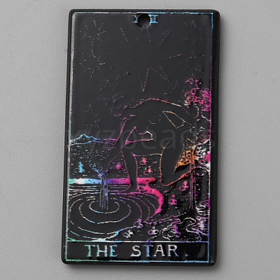 Printed Acrylic Pendants OACR-WH0036-23M-1