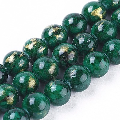 Natural Mashan Jade Beads Strands G-F670-A17-8mm-1
