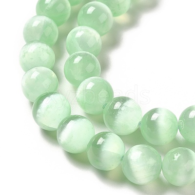 Natural Selenite Beads Strands G-P493-01H-1
