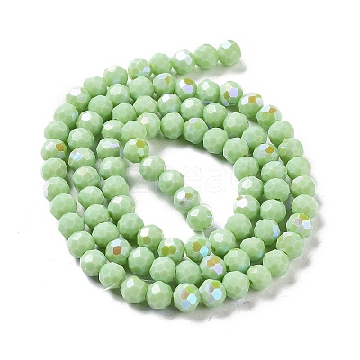 Opaque Glass Beads Strands EGLA-A035-P6mm-L20-1