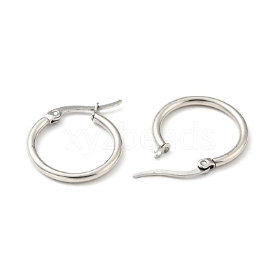 Tarnish Resistant 201 Stainless Steel Hoop Earrings for Women EJEW-G260-02D-P-1