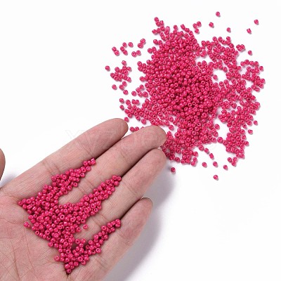 Baking Paint Glass Seed Beads SEED-S001-K5-1