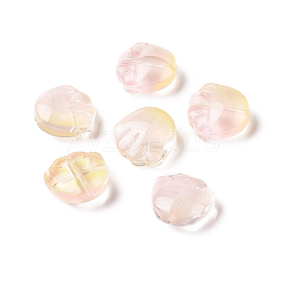 Transparent Spray Painted Glass Beads GLAA-I050-12K-1