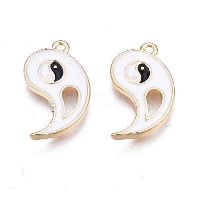 Brass Enamel Pendants KK-N232-218-1