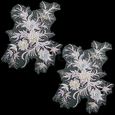 Polyester Acrylic Rhinestones Applique embroidery ABS Sequins FIND-WH20019-165A-03-1