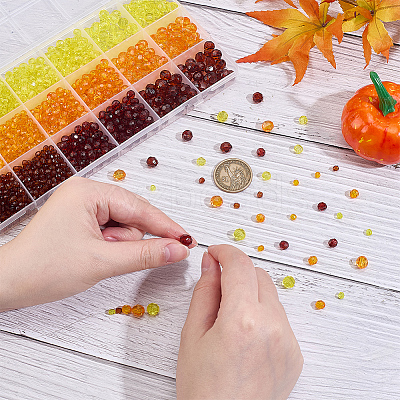 1590Pcs Transparent Acrylic Beads TACR-PH0001-90C-1