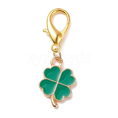 Alloy Enamel Pendant Decorations HJEW-JM00661-1