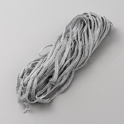 25 Yards Metallic Yarn Ribbons OCOR-WH0058-61A-1