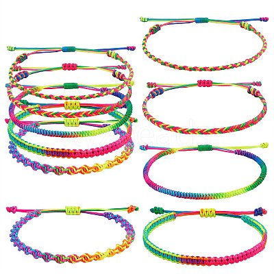 Braided Nylon Thread Cord Bracelets BJEW-SW00049-1