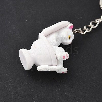 Alloy with PVC Plastic Cute Keychain KEYC-Z006-02P-B-1
