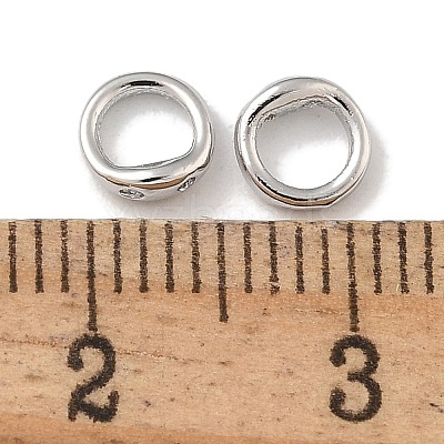 Brass Ring Charm Connectors KK-P284-06P-1