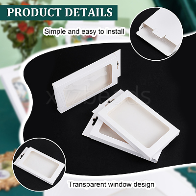 Rectangle Foldable Creative Cardboard Boxes CON-WH0087-99C-1