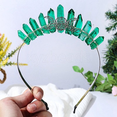Raw Natural Quartz Hair Bands PW-WG74161-12-1