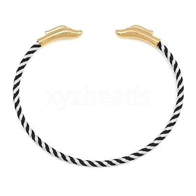 Braided Steel Wire Bangles Making KK-CBA6056-02B-G-1