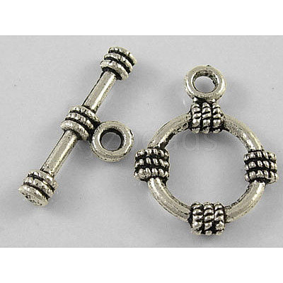 Tibetan Style Alloy Toggle Clasps LS-LF0141Y-NF-1