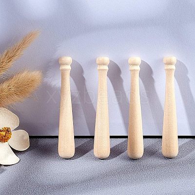 Unfinished Mini Natural Wooden Half Drilled Beads WOOD-OC0001-27B-1