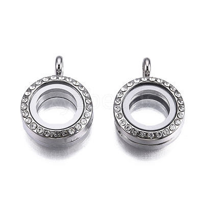 Alloy Magnetic Locket Pendants PALLOY-T052-21P-1