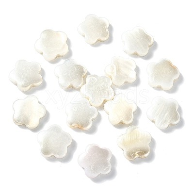 30Pcs Electroplate Natural Freshwater Shell Beads SHEL-CJ0001-26-1