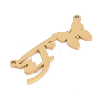 304 Stainless Steel Pendants STAS-L279-002G-F-1