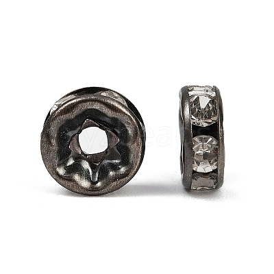 Iron Grade A Crystal Rhinestone Spacer Beads RB-A010-8MM-B-1