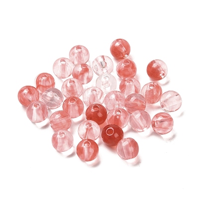 Imitation Jade Acrylic Beads MACR-G066-01J-1