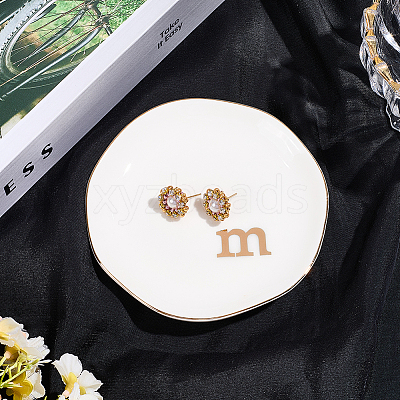 Round Ceramic Jewelry Dish AJEW-WH20067-023B-1