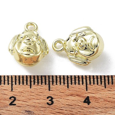Rack Plating Alloy Charms PALLOY-Q458-02G-1