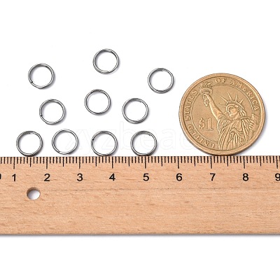 Iron Split Rings JRD8MM-01B-NF-1