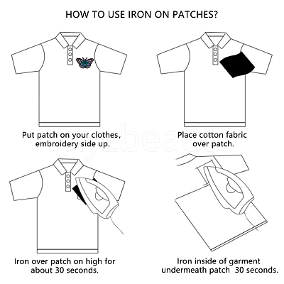 Computerized Embroidery Cloth Iron on/Sew on Patches FIND-T030-257A-1