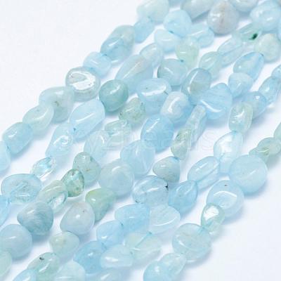 Natural Aquamarine Beads Strands G-K203-46-1