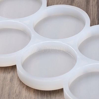 Flat Round DIY Silicone Molds DIY-A053-17B-1
