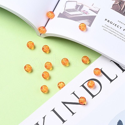 Autumn Theme Transparent Acrylic Beads X-TACR-S089-10mm-11-1