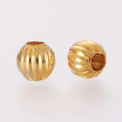 Iron Corrugated Beads E185Y-G-1