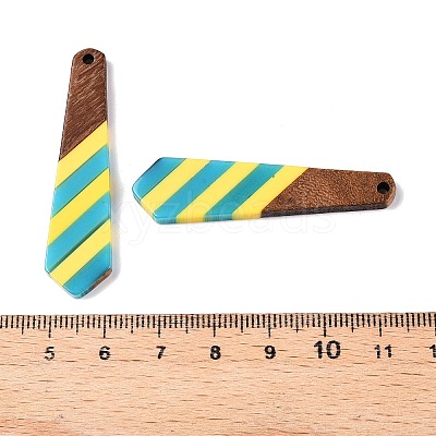 Epoxy Resin & Walnut Wood Pendants RESI-N039-121H-1