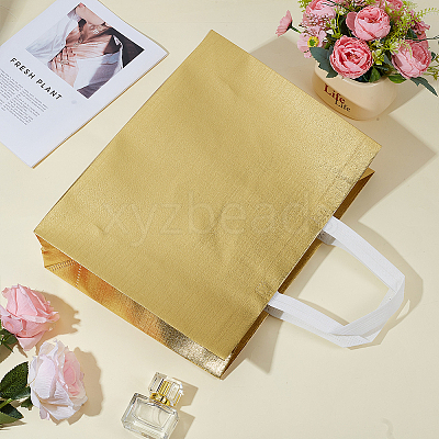 18Pcs 3 Colors Eco-Friendly Non Woven Fabric Extra Large Reusable Gift Bags With Handles ABAG-GO0001-16-1