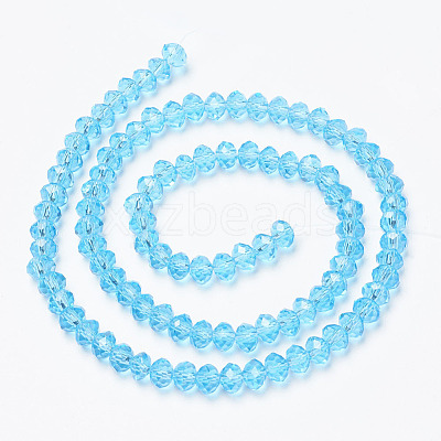 Glass Beads Strands EGLA-A034-T1mm-D08-1