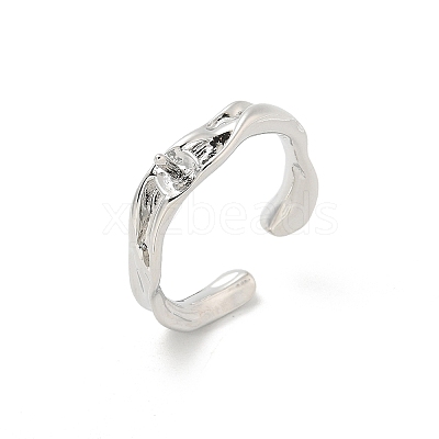 Brass Cup Peg Open Cuff Ring Settings KK-G518-08P-03-1