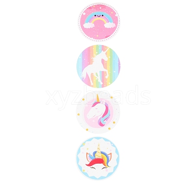 8 Styles Horse Paper Stickers DIY-L051-008-1