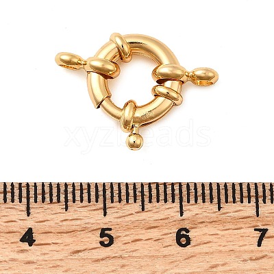 Brass Spring Ring Clasps KK-D407-01G-C-1