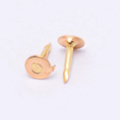 Environment-friendly Brass Head Barb Pins KK-WH0034-51G-1