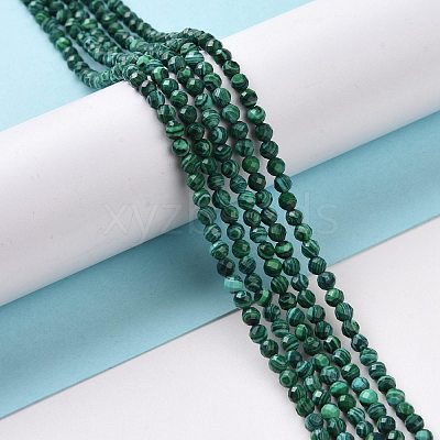 Synthetic Malachite Beads Strands G-H273-01B-1