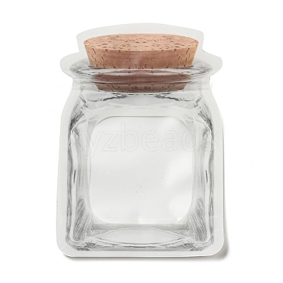 Bottle Shaped Plastic Zip Top Gift Bags OPP-Q008-02A-1