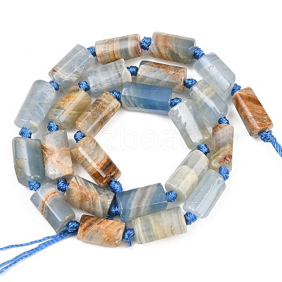 Natural Blue Calcite Beads Strands G-A314-A06-01-1