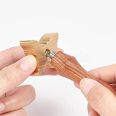 1Pc Brass Stamp Head DIY-OC0008-42D-1