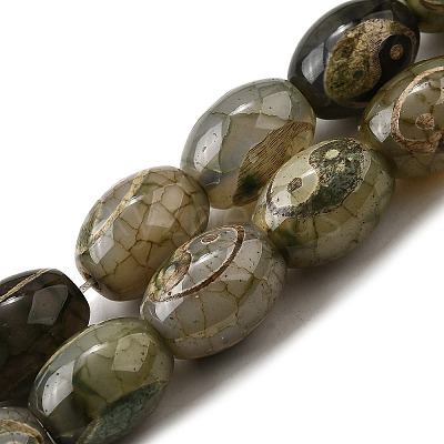 Tibetan Style dZi Beads Strands G-S389-A13-1