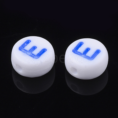 Initial Acrylic Beads X-OACR-E001-20E-1